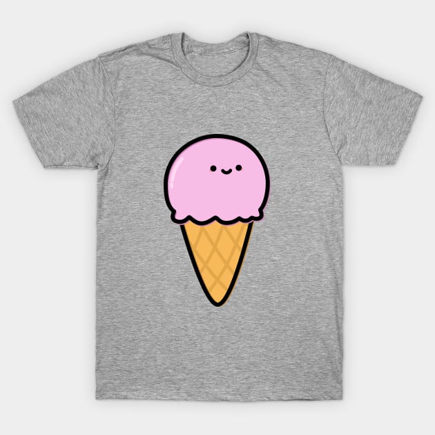 Cute Ice Cream T-Shirt by happyfruitsart